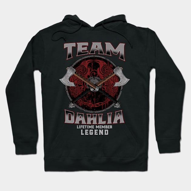 Dahlia Name - Lifetime Member Legend - Viking Hoodie by Stacy Peters Art